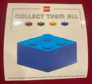 Lego Collect Them All Blue Brick Sticker Decal 2017 Mint Condition
