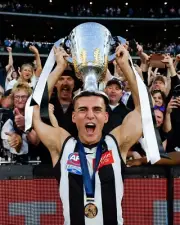 COLLINGWOOD MAGPIES AFL FOOTBALL TEAM PLAYER POSTER, PREMIERS,1