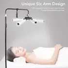 Led Floor Lamp 6 Tubes Dimmable Remote Control Height Adjustable Eyebrow T ECM