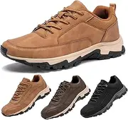 [INGKE] Bestofoot Mens Shoes - Men's Comfortable Genuine Leather Sneakers with Arch Support and Shock Absorption