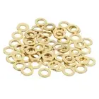 70Pcs Brass Flat Washer, M5 5 x 9 x 1mm Fenders Washers Assortment