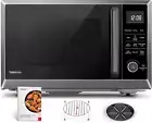 8-in-1 Air Fryer Microwave Oven with Convection & Child Lock, Black Stainless