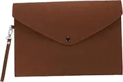 KALLORY Felt File Folder with Lanyard Business File Pouch for Office Use Capacity Material Design for Meetings Document Storage