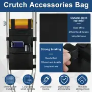Crutch Pouch Lightweight Crutch Storage Pocket with 2 Pockets Portable gunKm