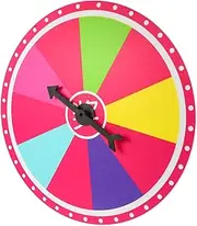 CORHAD Prize Wheel for Fortune Rotatable Classroom Game Teaching Prop Wheel Colorful Toys Party Game Prop