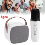 Portable Kids Karaoke Machine With Wireless Microphone Mini Bluetooth Speaker