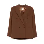 [The Garment] The Garment Bow-detail Blazer 6 UK BROWN