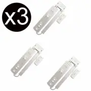 3 x UNIVERSAL INTEGRATED FRIDGE FREEZER DOOR FIXING SLIDE KIT MOUNTING BRACKET