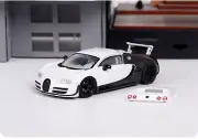 Mortal 1/64 Bugatti Veyron Grand sport Black/White Diecast Car Model Toy