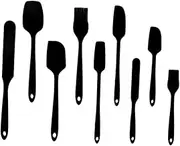 FUNNETOYU 1 Set 9Pcs Silicone Spatula Cream Scraper Butter Spatula for Baking Non Stick Kitchen Tools Seamless Design for Easy Cleaning Flipping Food Baking Utensils