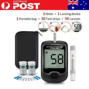 Blood Glucose Monitor Diabetes Testing Kit Blood Sugar Meter with 50 Test Strips