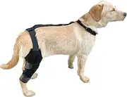 Leg Brace for Dogs, Back Leg Support Sleeve, Non-Slip Soft Protector with Adjustable Strap for Pet Knee Support Mobility Weakness Rehabilitation