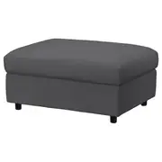 VIMLE footstool with storage, Hallarp grey