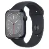 Apple Watch S8 GPS ; 45mm 午夜色鋁金屬錶殼搭配午夜色運動型錶帶 _ 台灣公司貨 + 贈