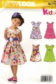 6205 New Look Sewing Pattern Child's Dress Size 3-8