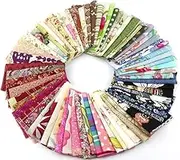 50pcs 1010cm Fabric Scraps Patchwork Craft Material Batiks Mixed Squares Bundle