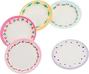 Kisangel 10pcs Miniature Dollhouse Food Trays Kitchen Scene Decoration for Dolls House Miniatures Safe Reliable Mini Plates for Engaging Playtime and Charming