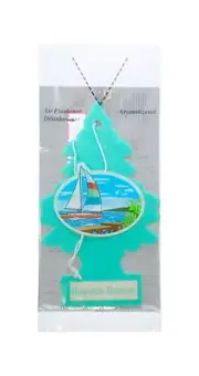 Little Trees Cardboard Hanging Car, Home & Office Air Freshener, Bayside Breeze