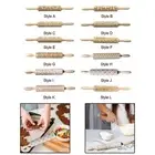Embossing Rolling Pin Wooden Rolling Pin Cookies Roller Holiday 13.8Inches