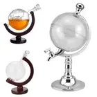 Globe Wine Whiskey Decanter Alcohol Dispenser Beer Liquor Strainers with Faucet
