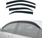 AUSGO Weathershields Compatible with Toyota Camry 2002-2006, Weather Shields Window Visors Wind Deflectors Sun Rain Guard 4PCS Set