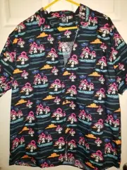 Neff Mens Button Up Mushroom Shirt NWT