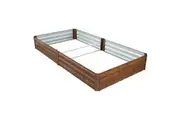 Large Raised Garden Bed Planter Box Flower Vegetable Herb Container Guard Holder 240x120x30cm Metal Rectangle for Indoor Outdoor Yard Balcony Patio