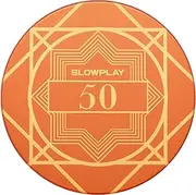 SLOWPLAY Nash Ceramic Poker Chips in Bulk, Casino Grade Ceramic 10-Gram Poker Chip for Texas Hold'em, 39mm Professional Chips Pack of 50 with Denomination of 50