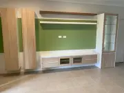 "A1" custom made high gloss polyurethane wall unit TV unit display cabinet