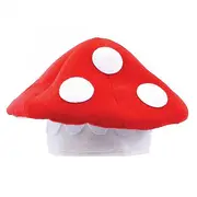 Bristol Novelty Unisex Toad Stool Hat Red/White One Size