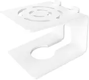 Desktop Speaker Stand Anti Slip Free Standing Modern Space Saving Music Studio Speaker Stand Reliable Support for Studios, White, 16x14x13cm