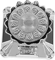 Led-lit Jewelry Tray Display Stand Motorized Turntable Rotating Platform for Office Home Showcase