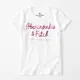 美國百分百【Abercrombie & Fitch】T恤 AF 短袖 T-shirt 短T 麋鹿 女 亮片白色 XS S號 H970