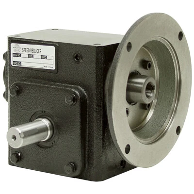 50:1 Right Angle Cast Iron Worm Gear Reducer 0.29 HP 56C Left Output Worldwide
