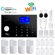 Wifi GSM Alarm System Home Wireless Security Burglar Kit Door Open Motion Sensor