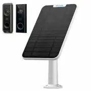 New 4W Solar Panel Charging for Eufy Video Doorbell 2K / Dual Camera Cable Mount