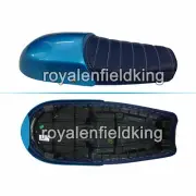 Fit For Royal Enfield GT & Interceptor 650 Touring Leather Dual Seat & Blue Cowl