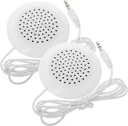 MERRYHAPY Pcs Portable Mini Pillow Speaker Wired Audio Jack for Night Sleep Compact Stereo Speaker for Phone and Mp Player
