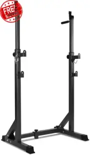 Weight Bench Adjustable Squat Rack Gym Benches Press Weights Exercise Fitness Eq
