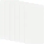 uxcell 6-Pack Polyester Repair Patches, 7.9 x 3.9 Self-Adhesive Fabric Repair Patches Waterproof Lightweight for Clothes/Sofas/Tents/Bags/Car Seats [White]
