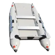 BRIS 3.3m Inflatable Catamaran Inflatable Boat Dinghy Mini Cat Boat Gray