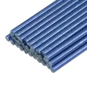 Mini Hot Glue Gun Sticks 4-inch x 0.27-inch for Glue Guns, Glitter Blue 30pcs