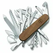 Victorinox Swiss Army Knife Swiss Champ Walnut Wood 29 Functions