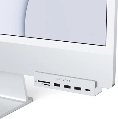 Satechi USB-C Clamp Hub Adapter for Apple Studio and 2021 24" iMac
