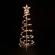 Northlight 3ft Pre-Lit Spiral Christmas Tree Star Tree Topper - Clear Lights