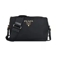 在飛比找momo購物網優惠-【PRADA 普拉達】PRADA TESSUTO金字LOGO