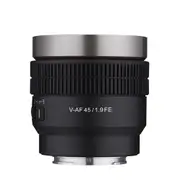 Samyang 45mm T1.9 V-AF Camera Lens for Sony FE Full Frame (Black)