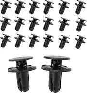 Fogfar 20 PCS Car Front Bumper Retainer Clamp, J-37 Engine Cover Fender Liner Fastener Replacement 865952T500, Engine Cover Push-on Retainer Clip, Compatible with Hyundai Santa Fe Tucson (Black)