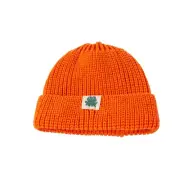 Winter Solid Color Baby Knitted Hat Kids Girls Boys for Frog Cloth Label
