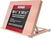 U.S. Art Supply Large 46cm - 1.3cm Wide x 36cm - 0.3cm (A3) Tall Artist Adjustable Wood Drawing Board